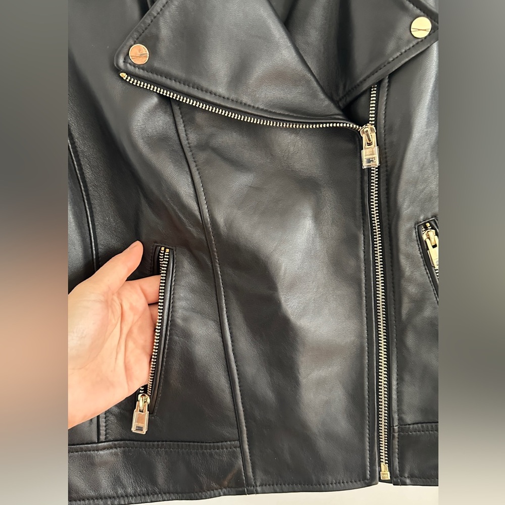 NWOT LAMARQUE “DONNA” BLACK LEATHER JACKET SIZE XL - Picture 7 of 10